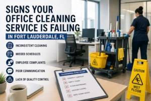 Signs Your Office Cleaning Service Is Failing in Fort Lauderdale, FL