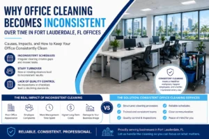 Why Office Cleaning Becomes Inconsistent Over Time in Fort Lauderdale, FL Offices