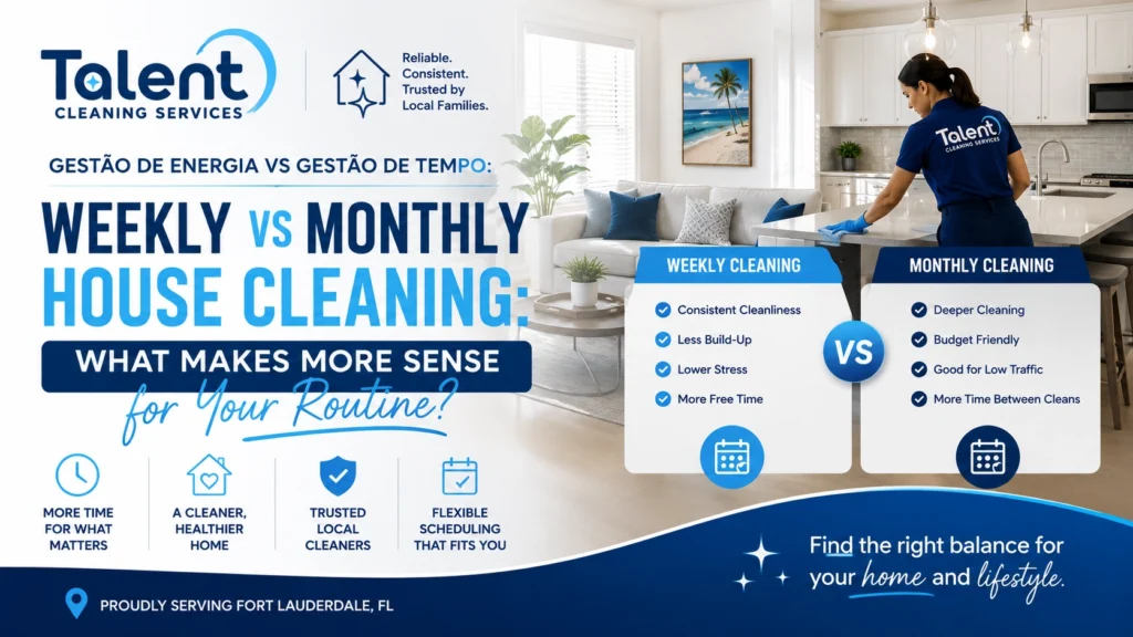 Weekly vs Monthly House Cleaning: What Makes More Sense for Your Routine?