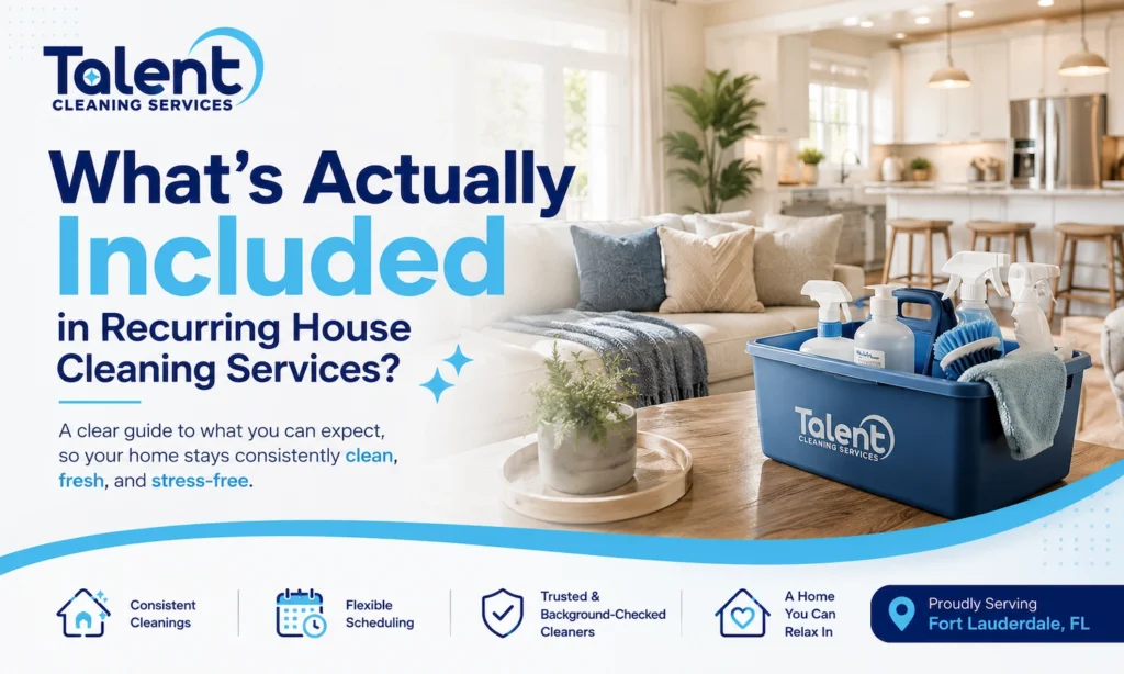 What’s Actually Included in Recurring House Cleaning Services?