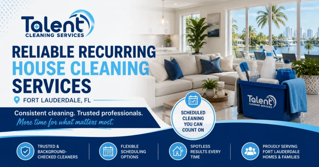 Reliable Recurring House Cleaning Services in Fort Lauderdale, FL