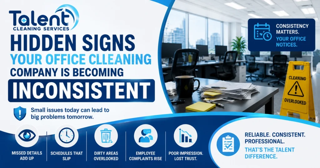 Hidden Signs Your Office Cleaning Company Is Becoming Inconsistent