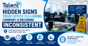 Hidden Signs Your Office Cleaning Company Is Becoming Inconsistent