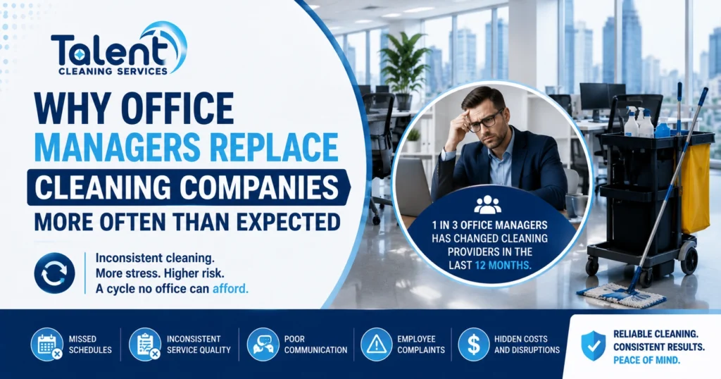 Why Office Managers Replace Cleaning Companies More Often Than Expected